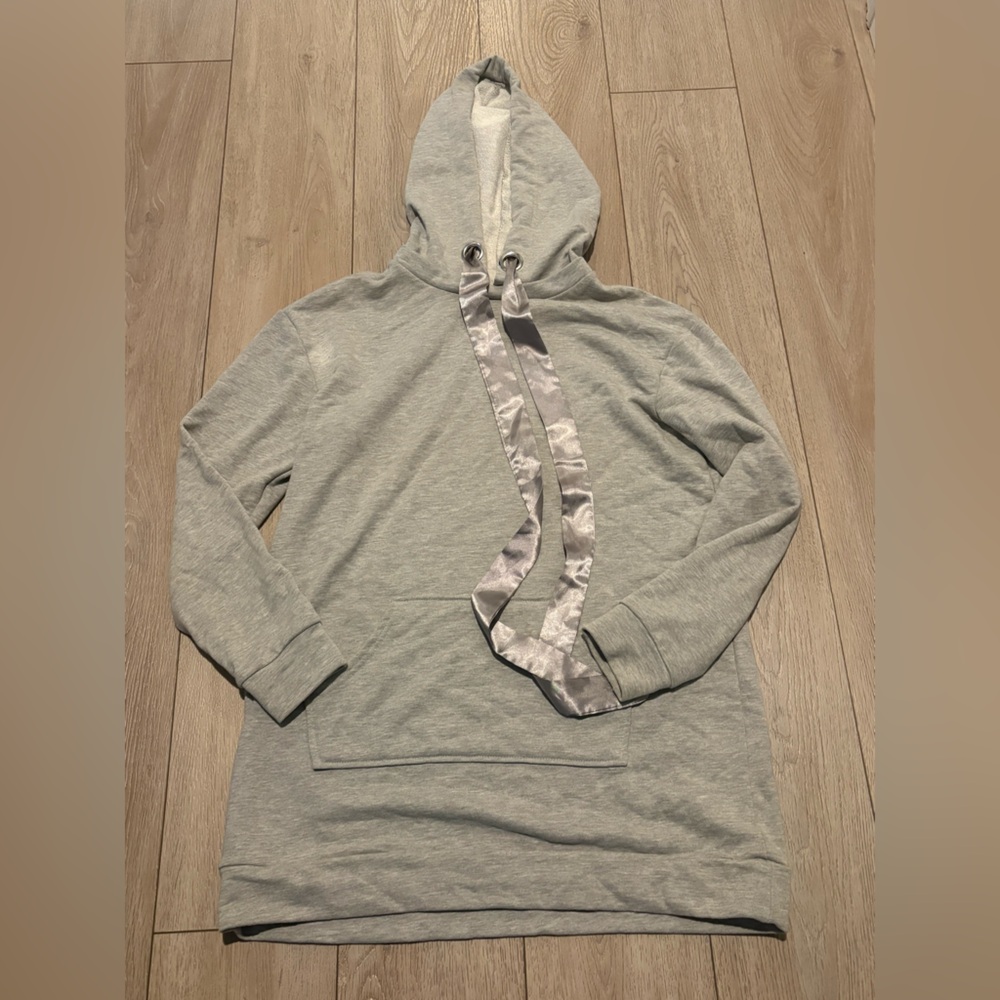 Flirtitude Active Light Gray Hoodie long